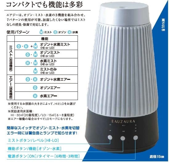 低濃度オゾン水素発生器yosaジープット【新品未使用】-